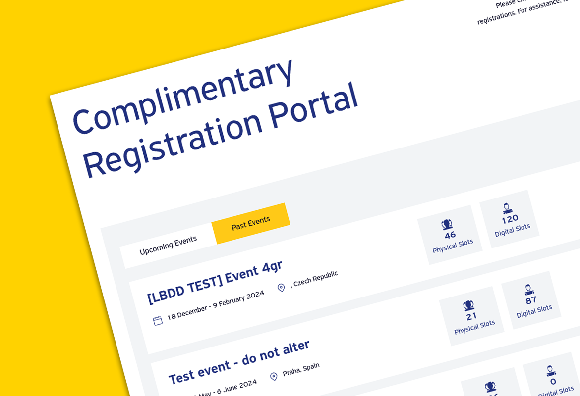 Event registration portal - Laravel app